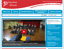 Tablet Screenshot of barnabasinschools.org.uk